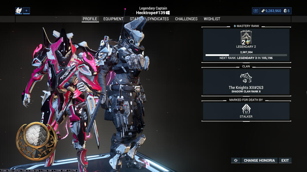 Malatrope1#139 - Warframe Profile