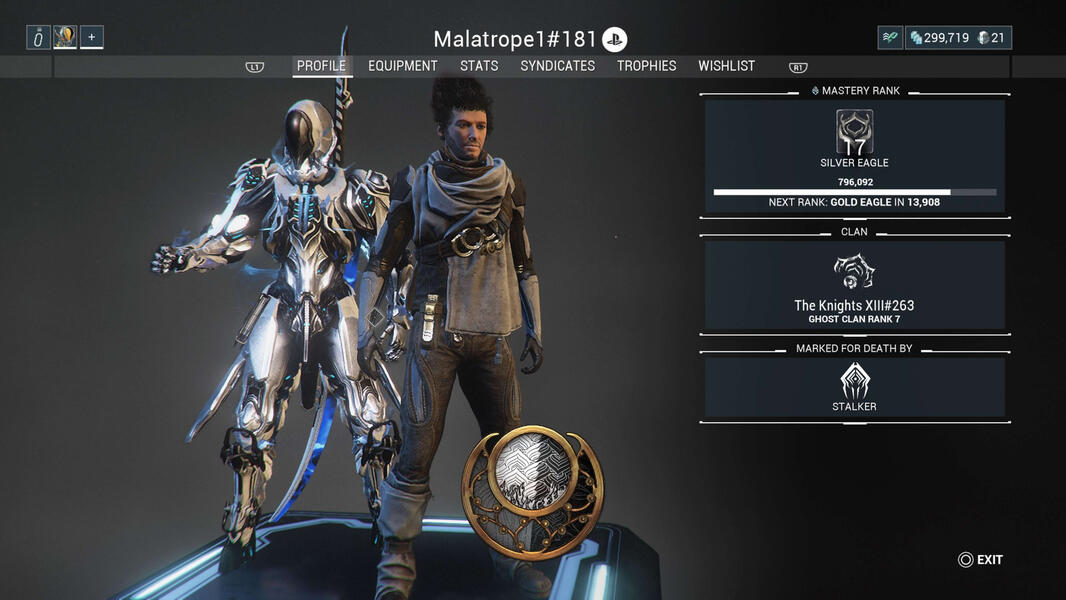 Malatrope1#181 - Warframe Profile(Playstation)